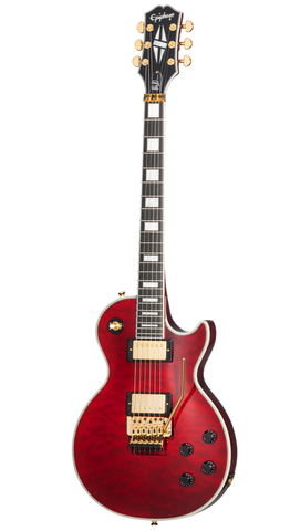 EPIPHONE GUITAR Alex Lifeson Les Paul Axcess Quilt Ruby Red