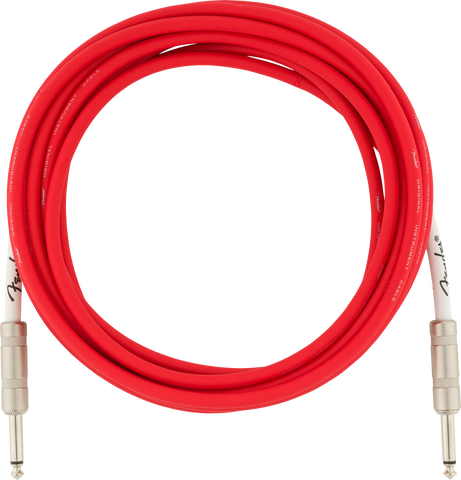 FENDER CABLE 15' Fiesta Red - PickersAlley