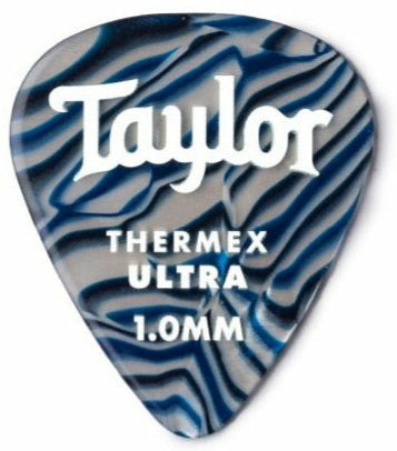 TAYLOR PICKS 351 Thermex Ultra Blue Swirl 1.00mm