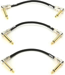 BOSS CABLE 4" Right Angled Pancake Cable 3-PK