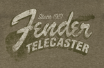 FENDER 1951 TELE T-SHIRT, MIL HTR, L