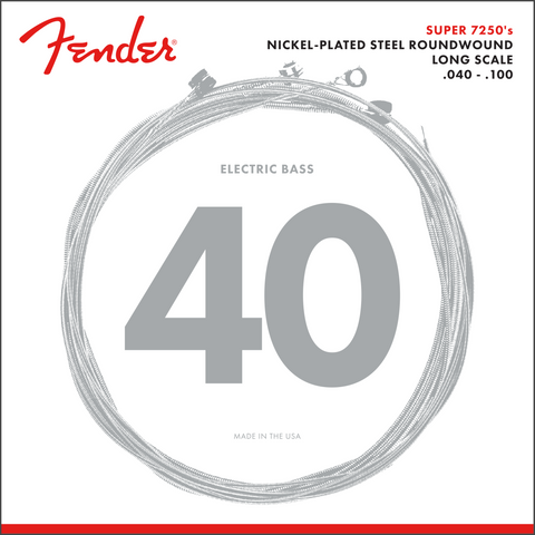 FENDER STRINGS BASS 4-String 7250 40-100 - PickersAlley