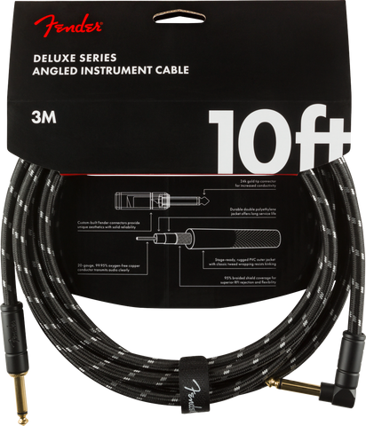 FENDER CABLE DELUXE 10' ANGL INST CBL BTWD - PickersAlley