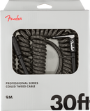 FENDER CABLE PRO COIL 30' GREY TWEED - PickersAlley