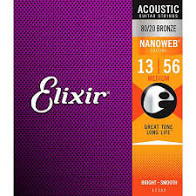 ELIXIR STRINGS Acoustic Nanoweb 80/20 .013-.056B - PickersAlley