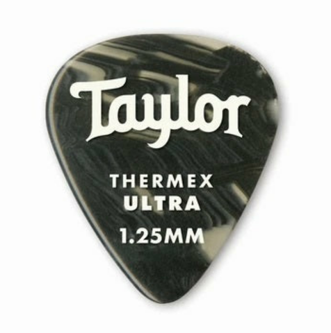 TAYLOR PICKS 351 Thermex Ultra Black Onyx 1.25mm