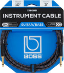 BOSS CABLE 10' Straight to Straight Patch Cable